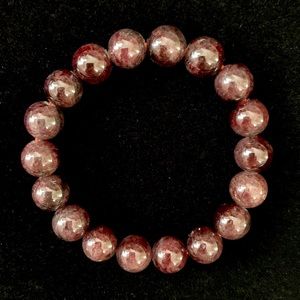 Natural Garnet Gemstone Bracelet